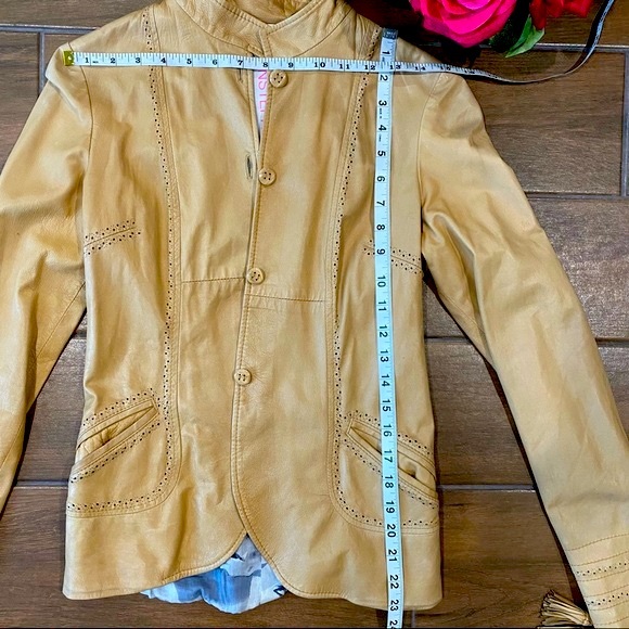 Stephen Butter Soft 100% Vera Pelle Tan Thin Leather Made in Italy (Size S)🌹 - Picture 12 of 16